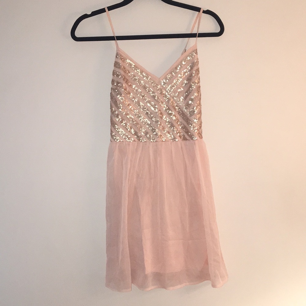 Hollister Pink Dress with Sequins